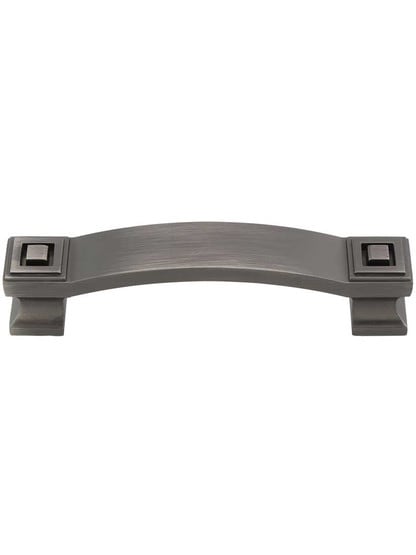 Delmar Cabinet Pull - 3 3/4 inch Center-to-Center in Brushed Pewter.